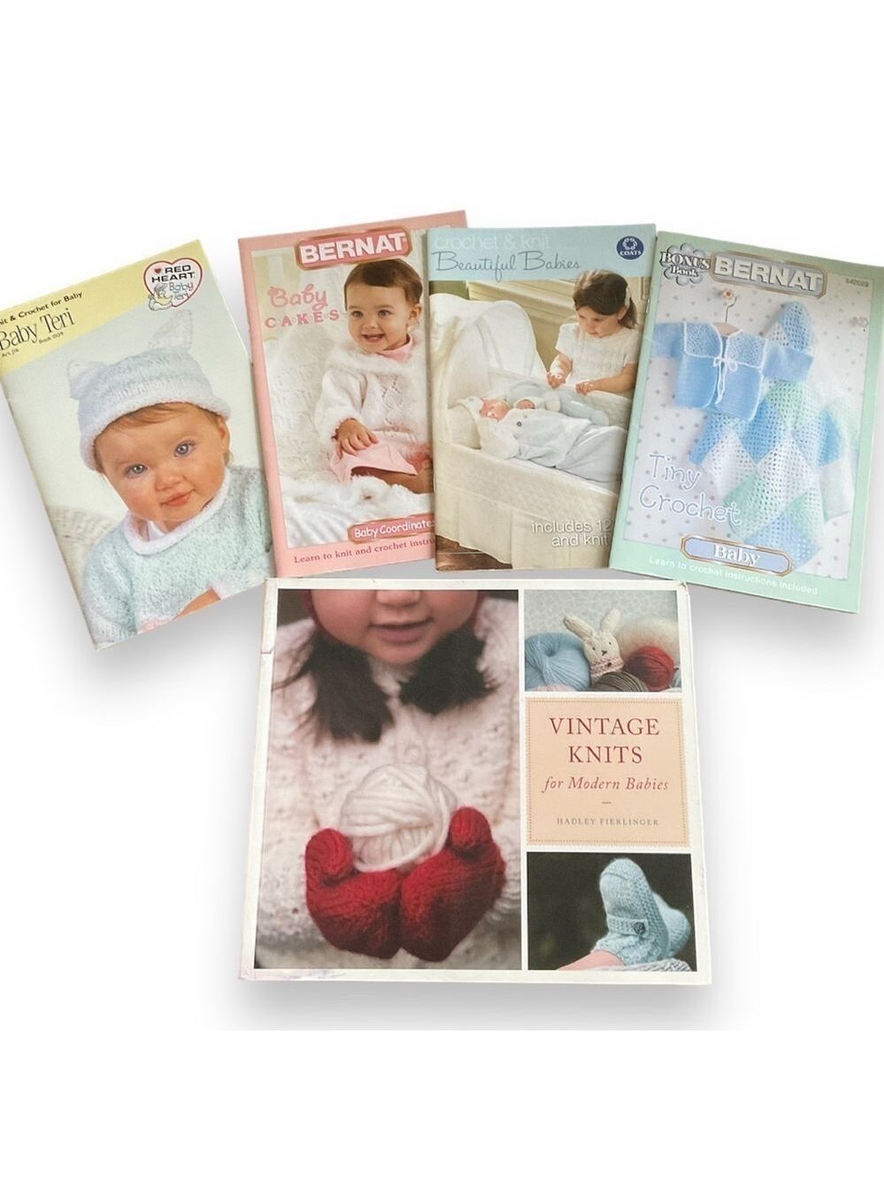 Vintage Babies Knitting Pattern Books Lot Baby Toddler Kids‎ Knit Crochet